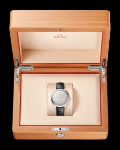41 mm, steel on leather strap^OMEGA Discount