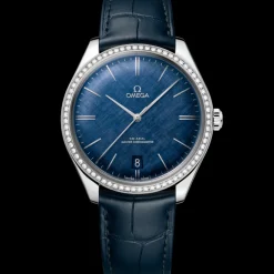40 mm, steel on leather strap^OMEGA Discount