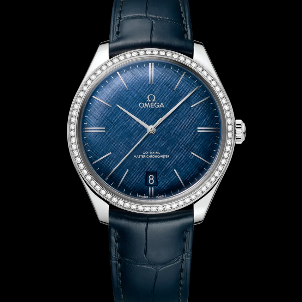 40 mm, steel on leather strap^OMEGA Discount