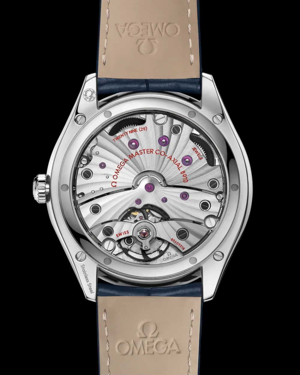 40 mm, steel on leather strap^OMEGA Discount