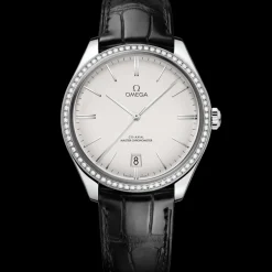 40 mm, steel on leather strap^OMEGA Fashion