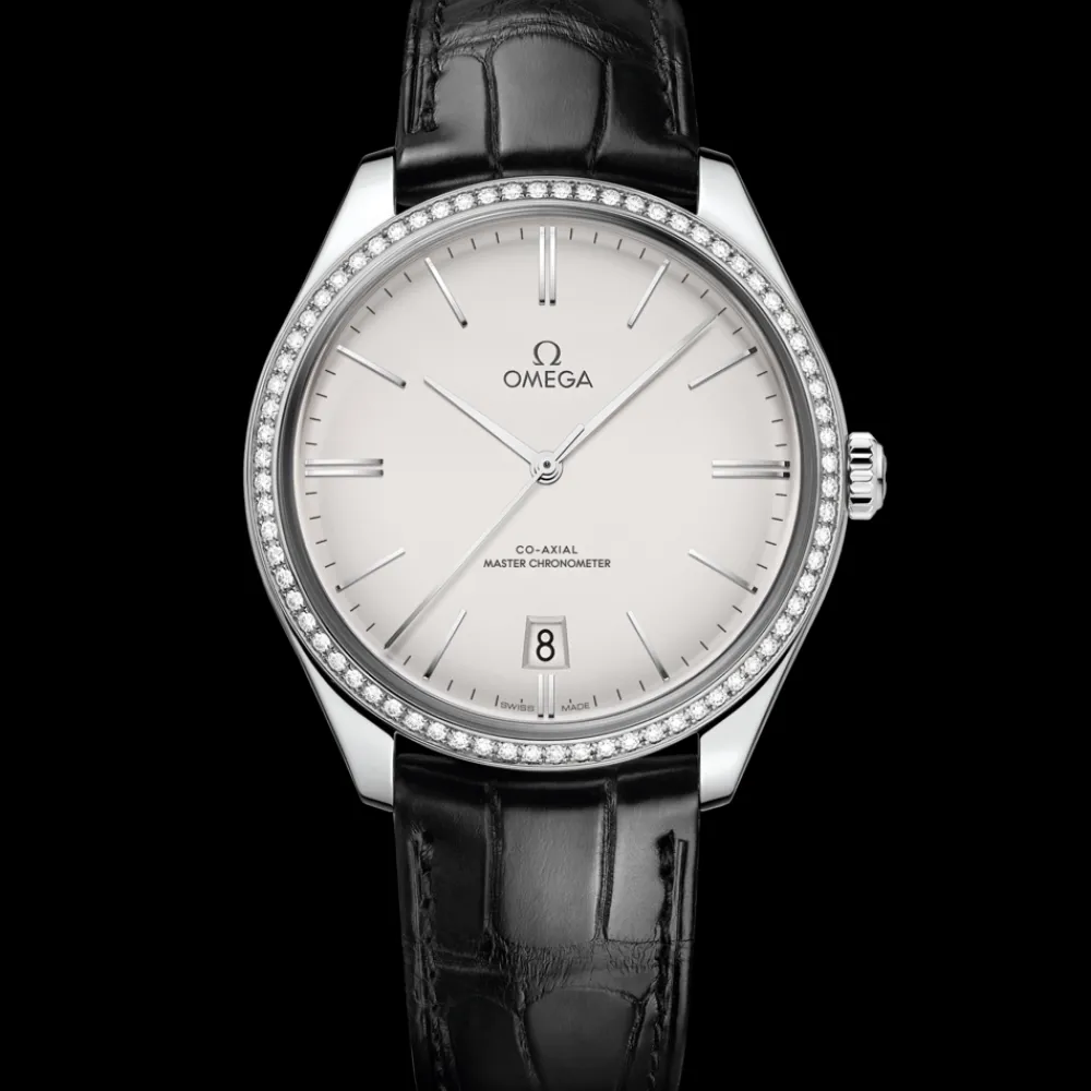 40 mm, steel on leather strap^OMEGA Fashion