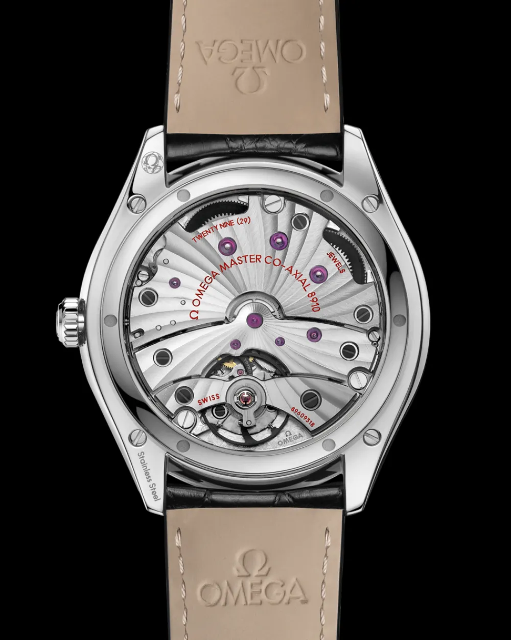 40 mm, steel on leather strap^OMEGA Fashion