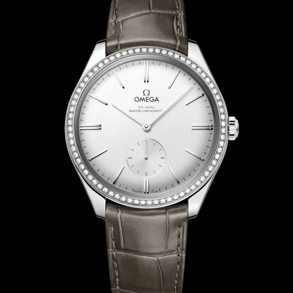 40 mm, steel on leather strap^OMEGA Fashion