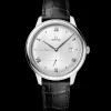 41 mm, steel on leather strap^OMEGA Hot