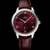 41 mm, steel on leather strap^OMEGA Fashion