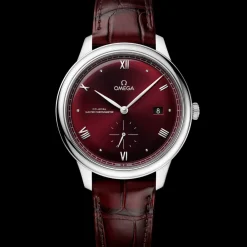41 mm, steel on leather strap^OMEGA Fashion