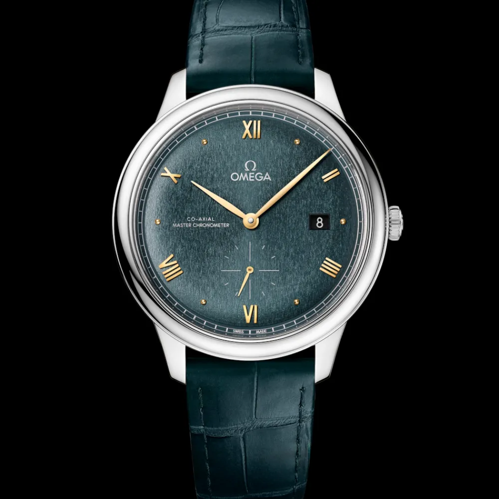 41 mm, steel on leather strap^OMEGA Clearance