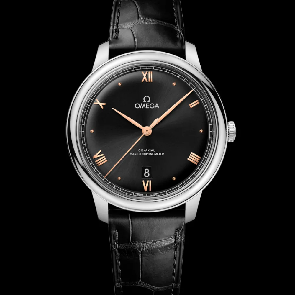 40 mm, steel on leather strap^OMEGA Hot