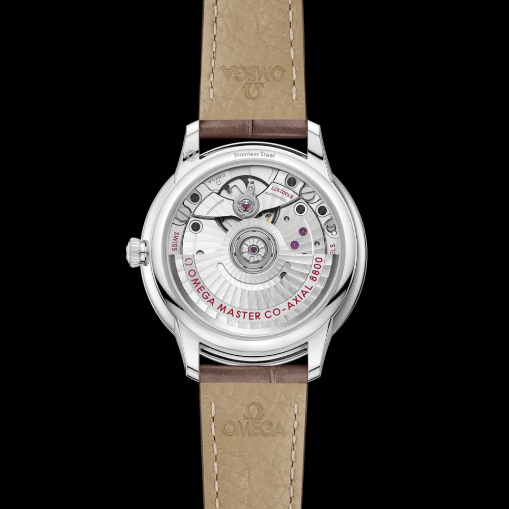 34 mm, steel on leather strap^OMEGA Hot