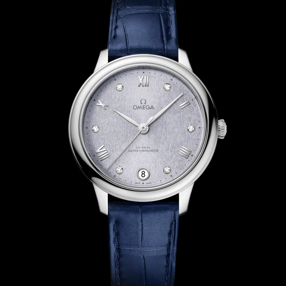 34 mm, steel on leather strap^OMEGA Best