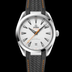 41 mm, steel on rubber strap^OMEGA New