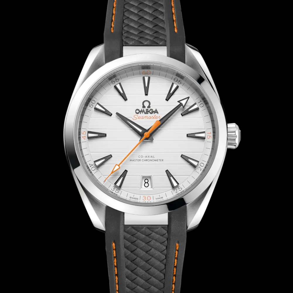 41 mm, steel on rubber strap^OMEGA New