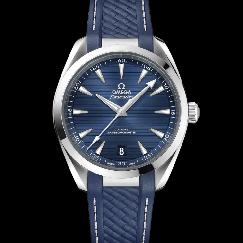 41 mm, steel on rubber strap^OMEGA Hot