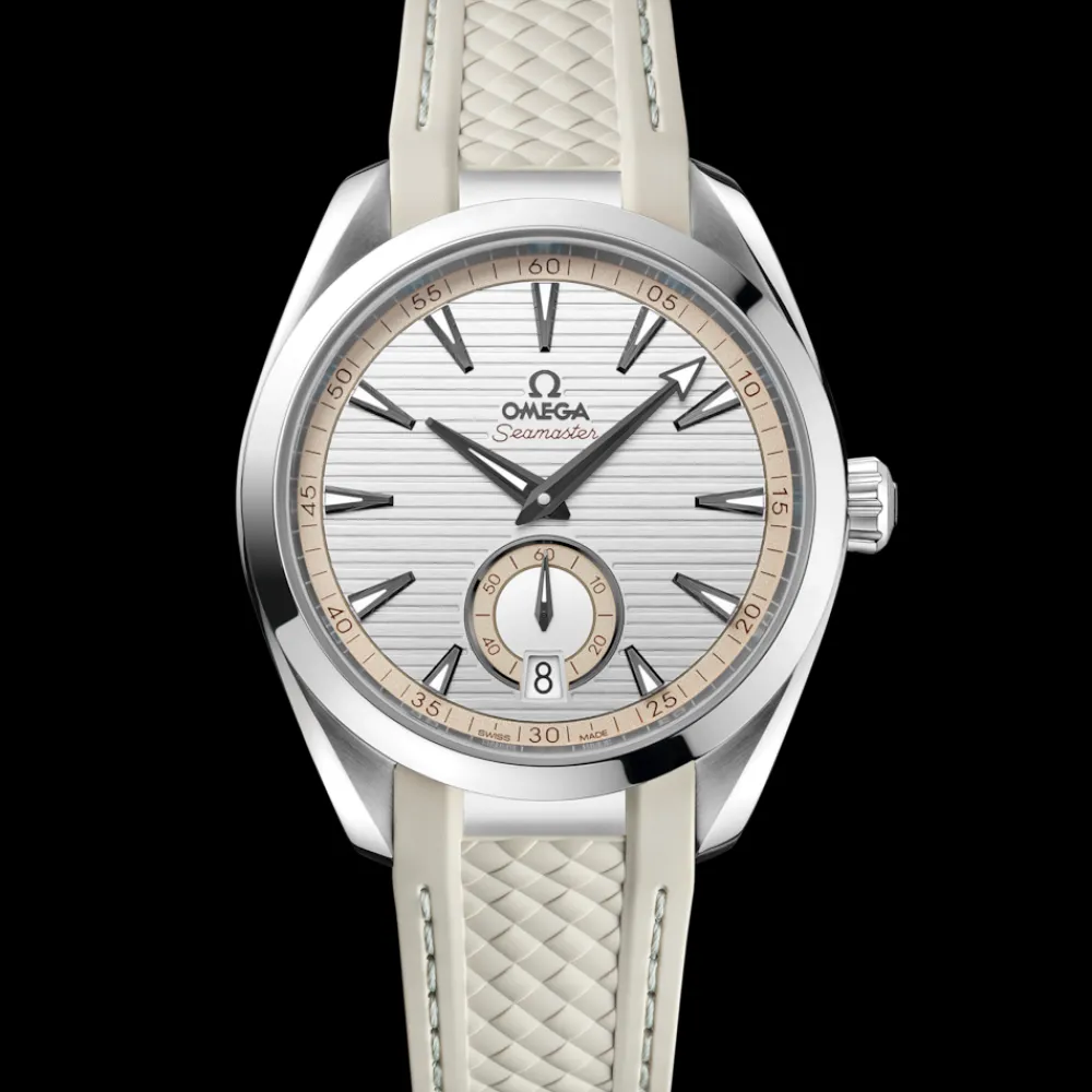 41 mm, steel on rubber strap^OMEGA Online
