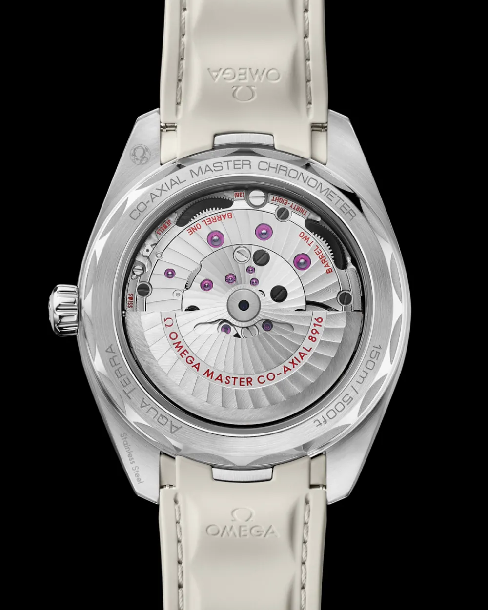 41 mm, steel on rubber strap^OMEGA Online