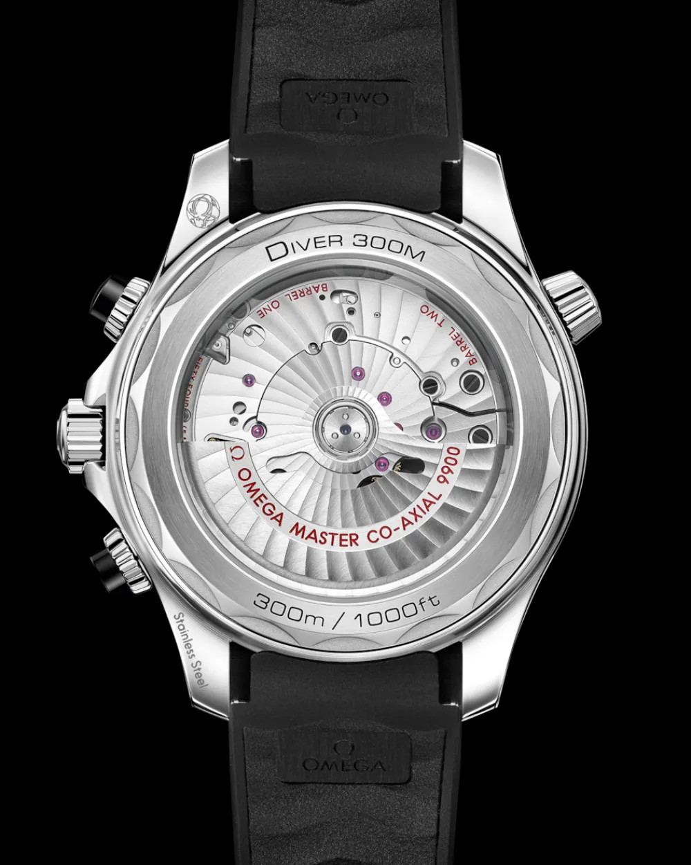 44 mm, steel on rubber strap^OMEGA New