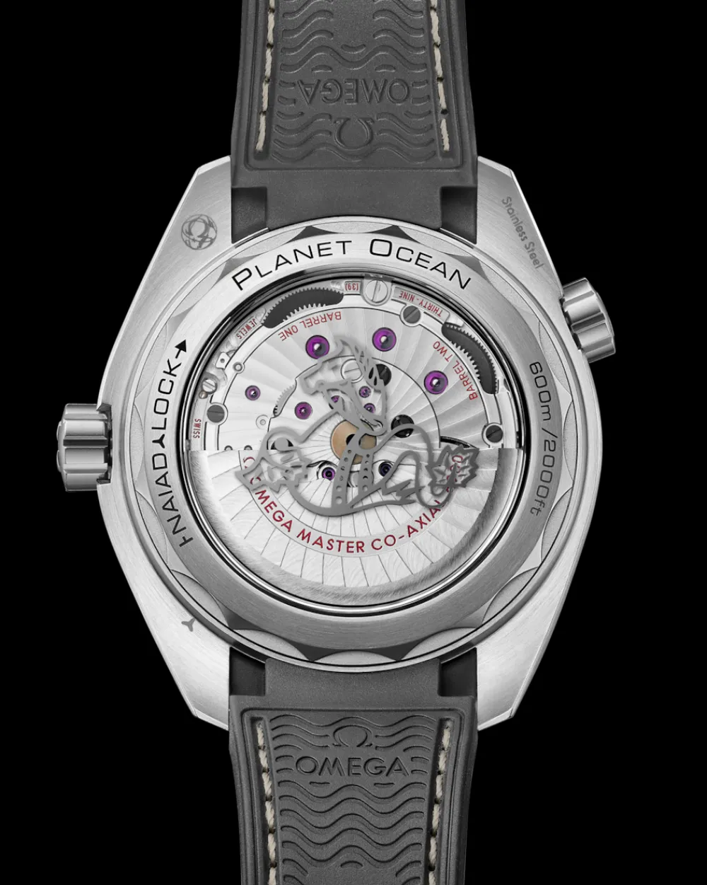 43.5 mm, steel on rubber strap^OMEGA Fashion