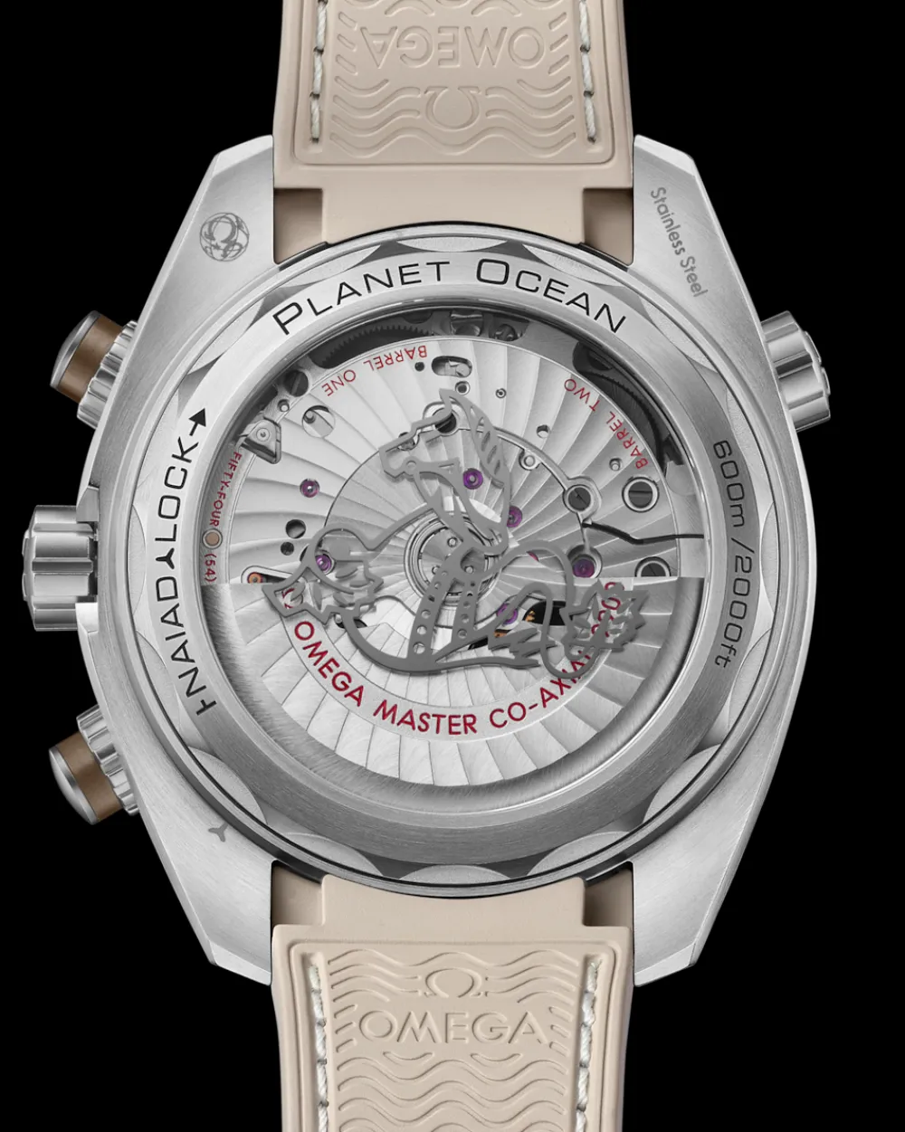 45.5 mm, steel on rubber strap^OMEGA New