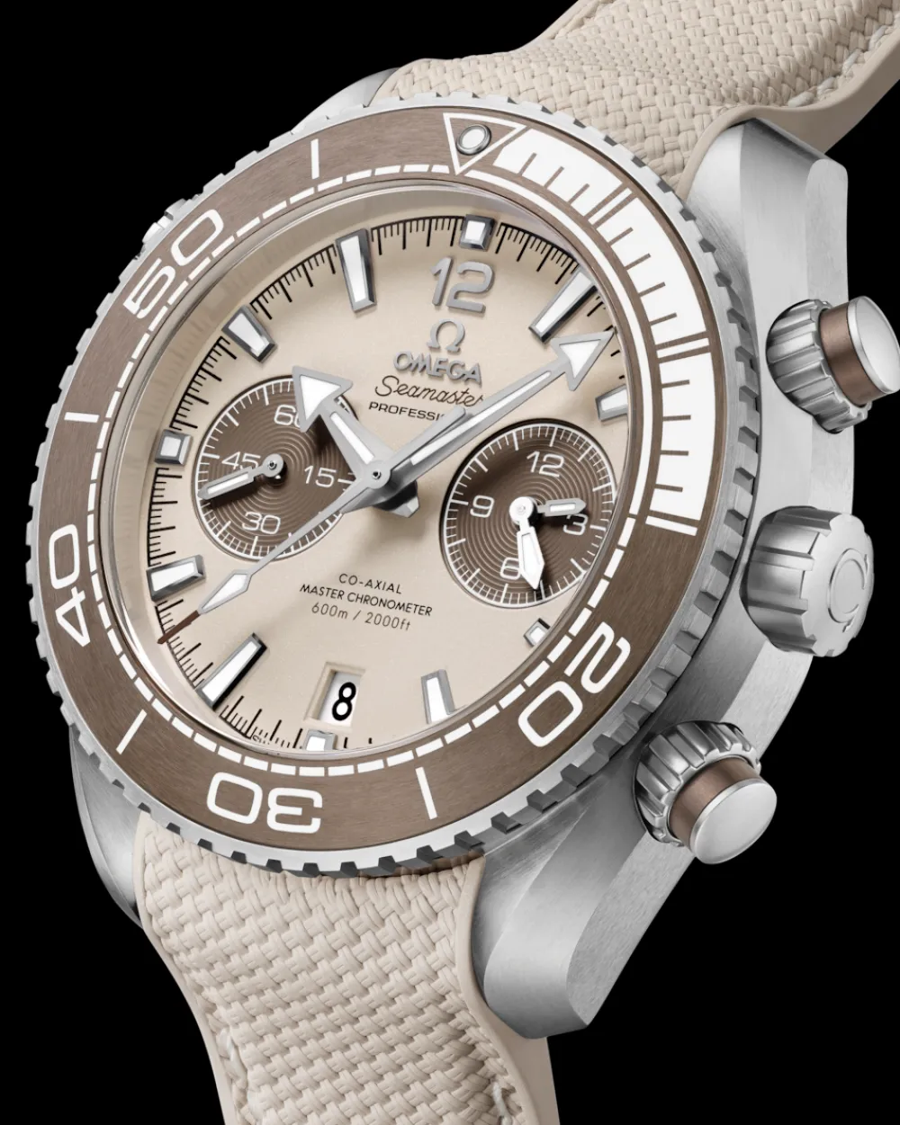 45.5 mm, steel on rubber strap^OMEGA New