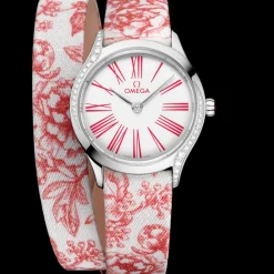 26 mm, steel on toile de jouy^OMEGA New