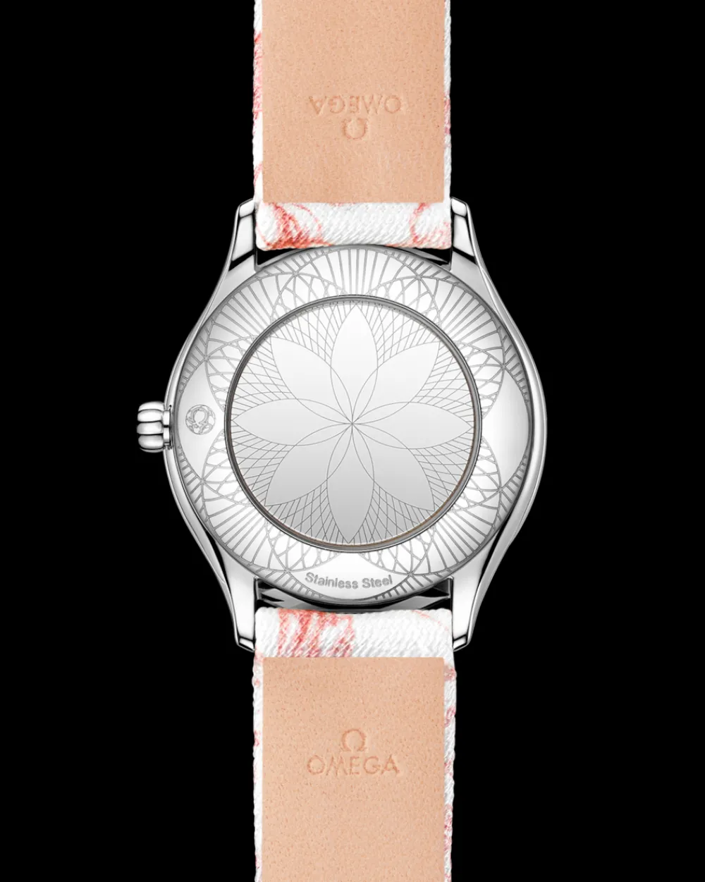 26 mm, steel on toile de jouy^OMEGA New