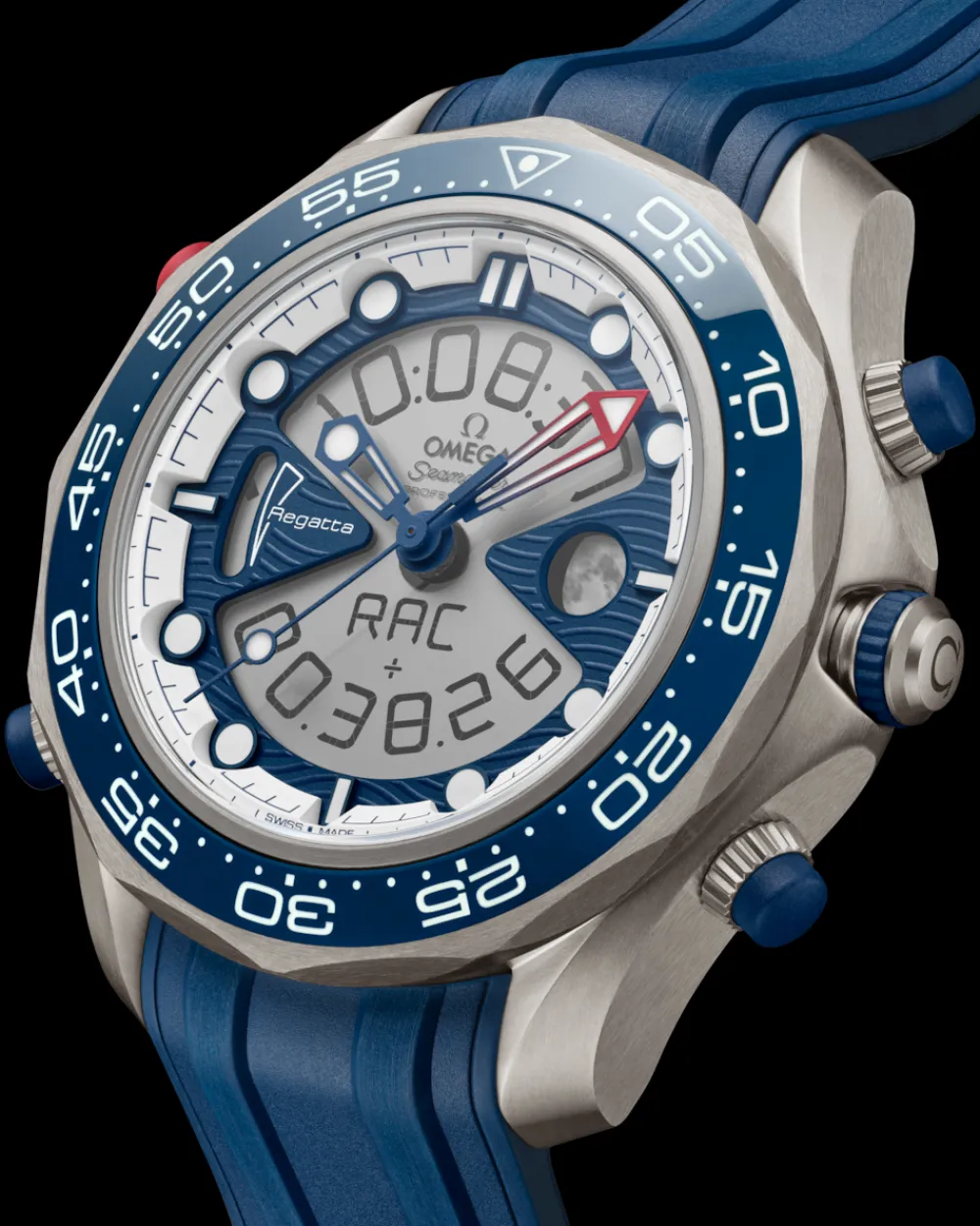 46.75 mm, titanium on rubber strap^OMEGA Online