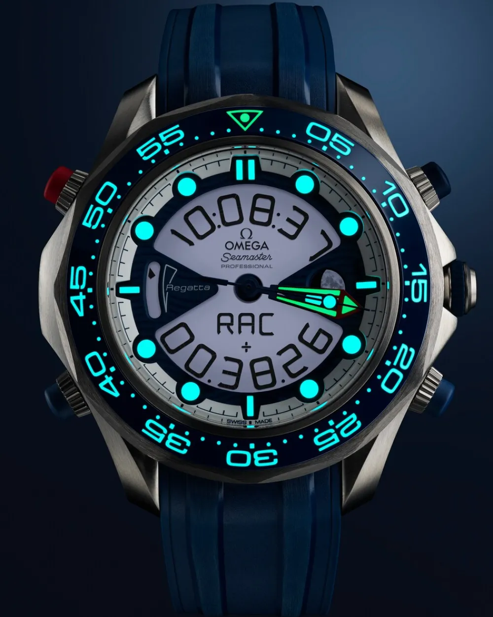 46.75 mm, titanium on rubber strap^OMEGA Online