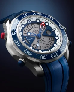46.75 mm, titanium on rubber strap^OMEGA Online