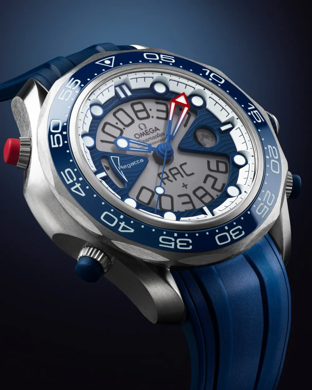 46.75 mm, titanium on rubber strap^OMEGA Online