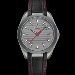41 mm, titanium on rubber strap^OMEGA New