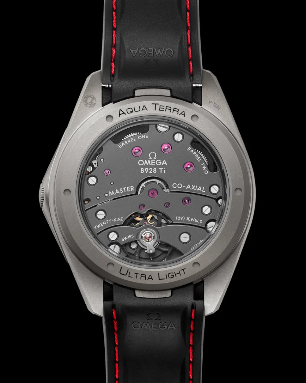 41 mm, titanium on rubber strap^OMEGA New