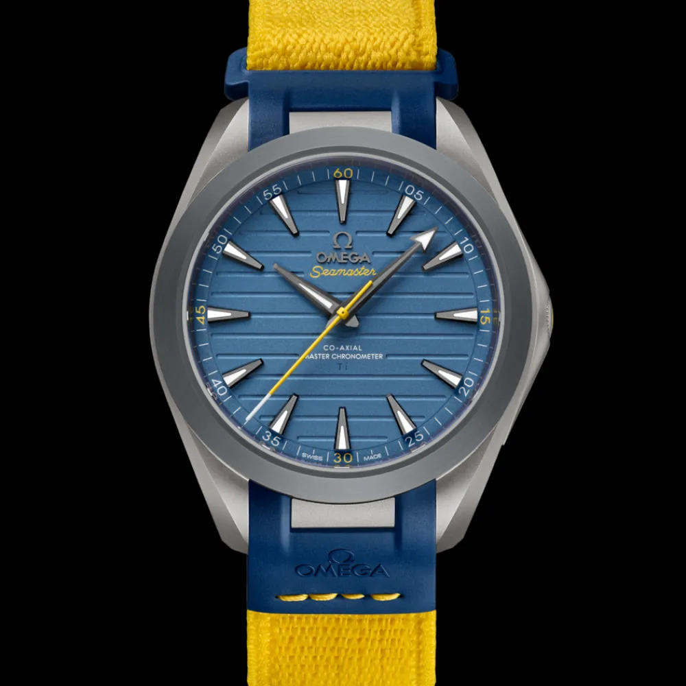 41 mm, titanium on rubber strap^OMEGA Fashion