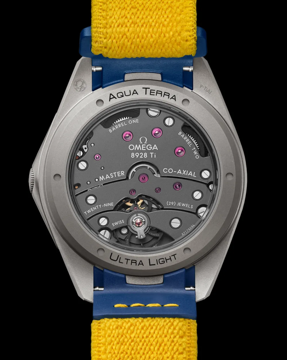 41 mm, titanium on rubber strap^OMEGA Fashion