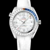 39.5 mm, white gold on leather strap with rubber lining^OMEGA Best