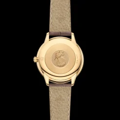 30 mm, yellow gold on leather strap^OMEGA Best