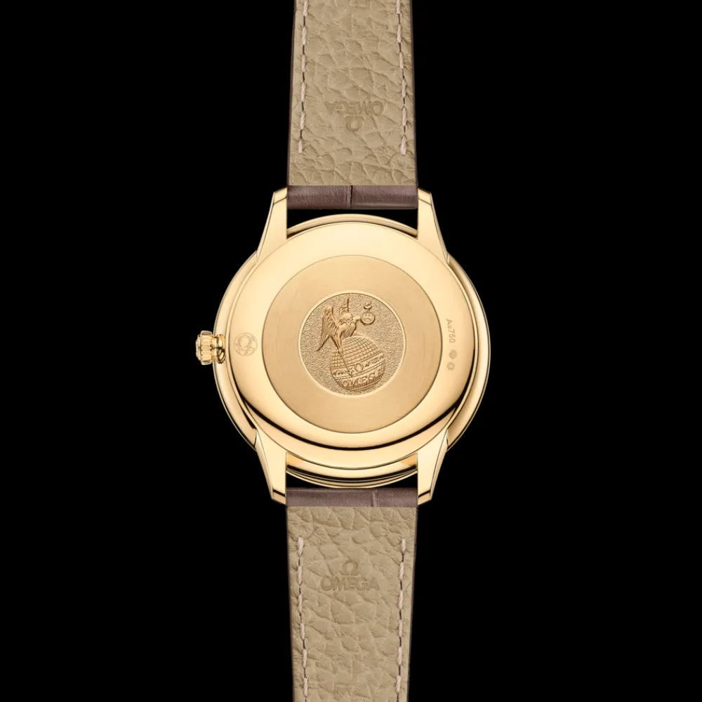 30 mm, yellow gold on leather strap^OMEGA Best