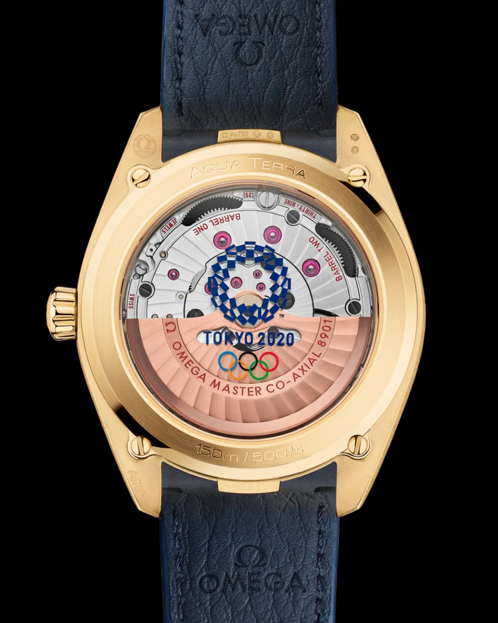 41 mm, yellow gold on leather strap^OMEGA Clearance