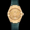 29 mm, yellow gold on leather strap^OMEGA Fashion