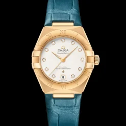 29 mm, yellow gold on leather strap^OMEGA Best