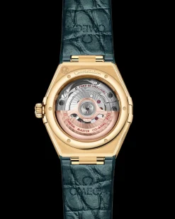 29 mm, yellow gold on leather strap^OMEGA Sale