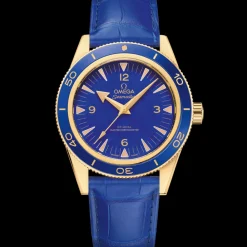 41 mm, yellow gold on leather strap^OMEGA Online