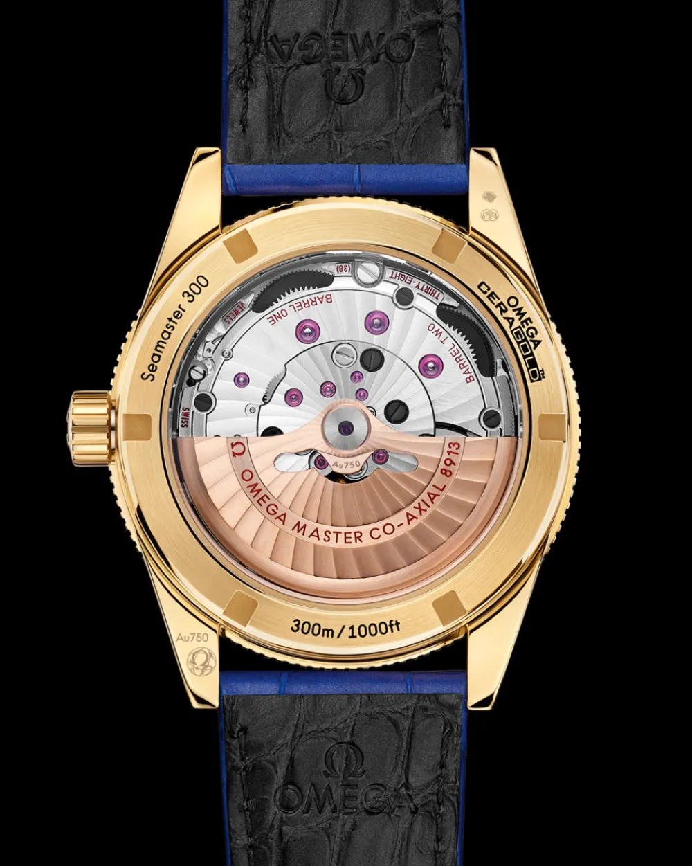 41 mm, yellow gold on leather strap^OMEGA Online