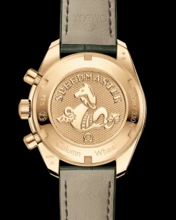 38 mm, yellow gold on leather strap^OMEGA Clearance