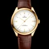 40 mm, yellow gold on leather strap^OMEGA Online