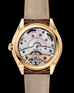 40 mm, yellow gold on leather strap^OMEGA Online