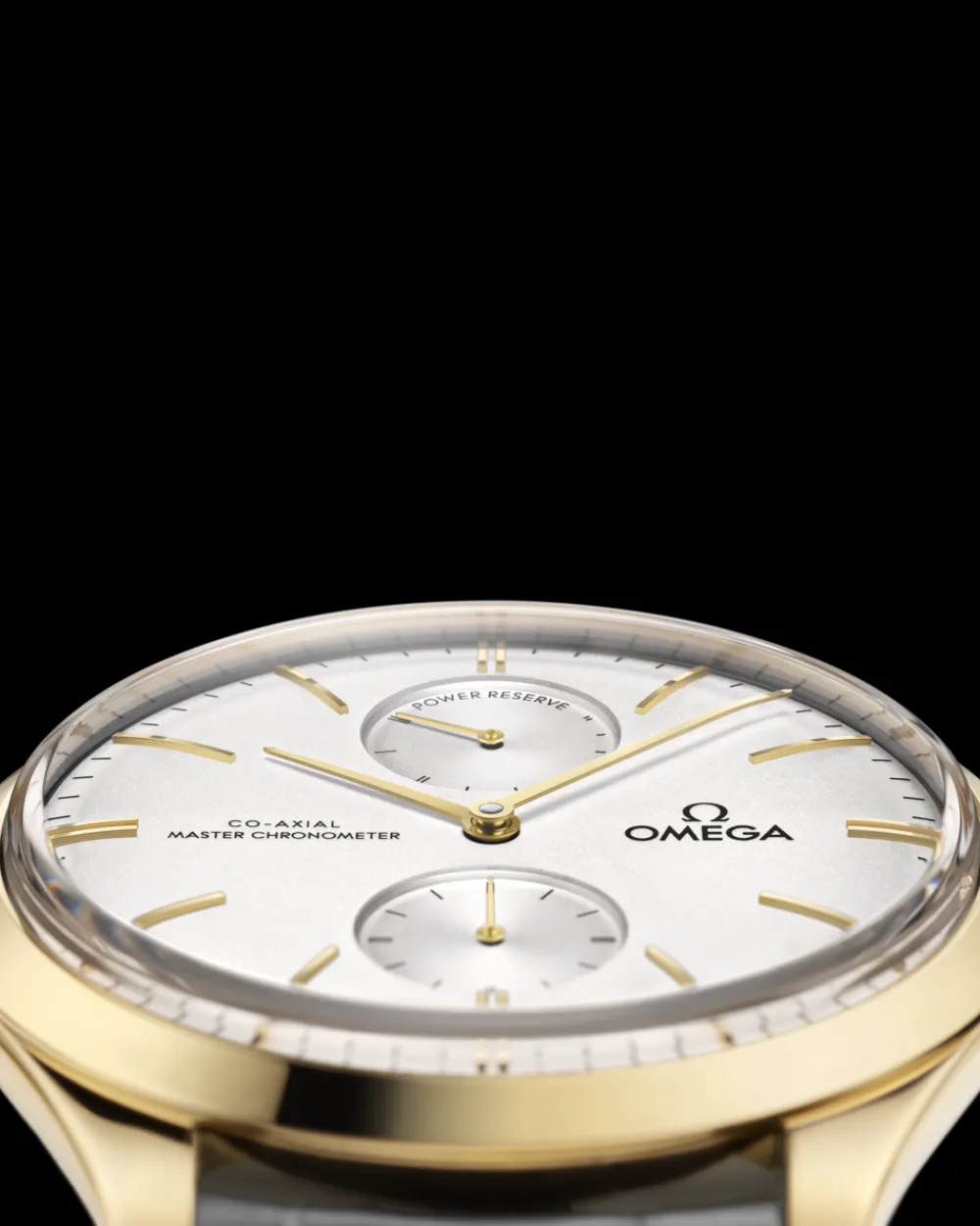 40 mm, yellow gold on leather strap^OMEGA Outlet