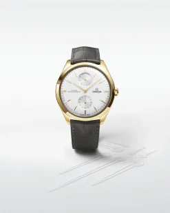 40 mm, yellow gold on leather strap^OMEGA Outlet