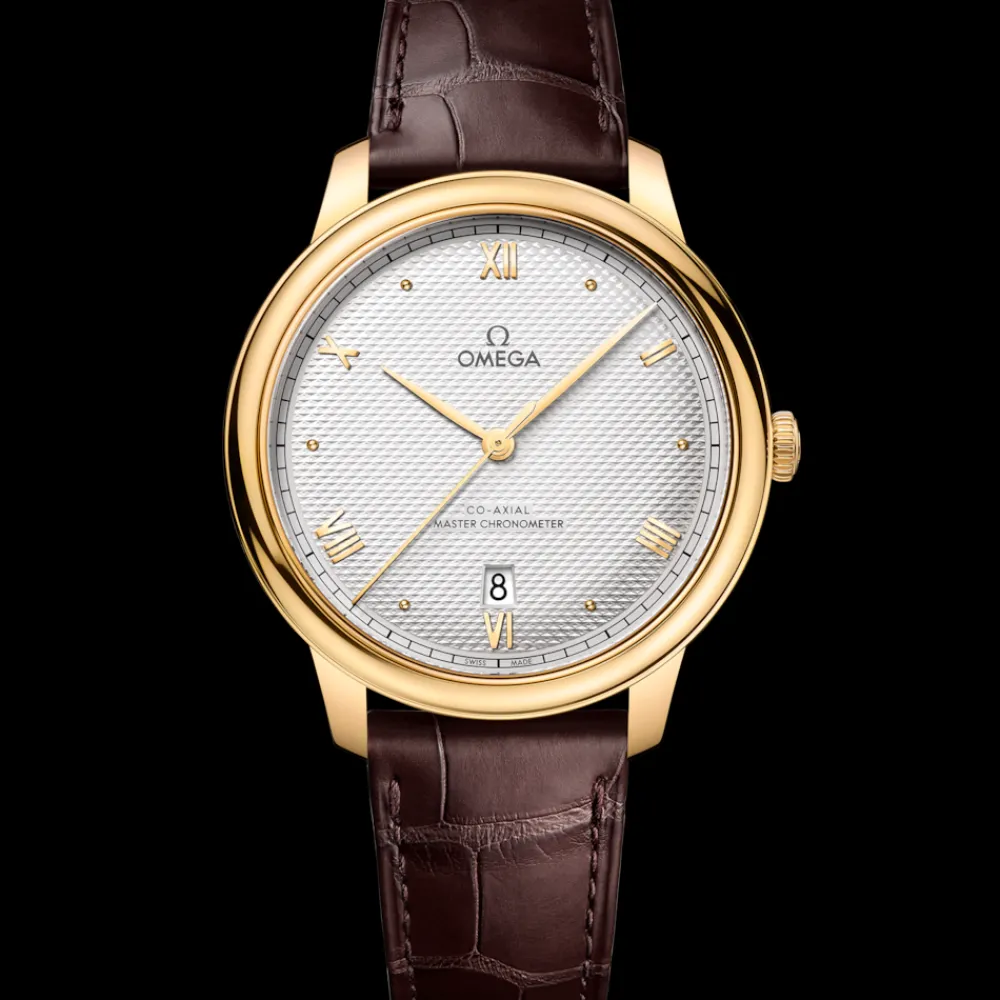 40 mm, yellow gold on leather strap^OMEGA Best