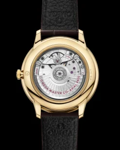 40 mm, yellow gold on leather strap^OMEGA Best
